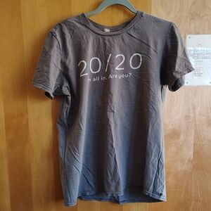 Men's Anvil Charcoal 20/20 Graphic Short Sleeve Tee